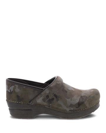 Sabots Dansko Professional Daim Femme Camouflage Grise | FR 514UZG